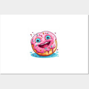 Happy donut Posters and Art